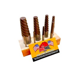 Drill Hog USA 8 Pc Spiral Easy Out Set Round Screw Extractor