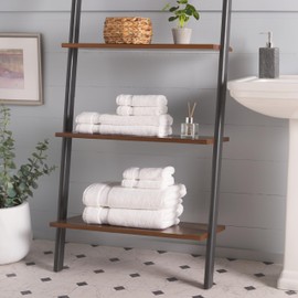 SAFAVIEH Home Collection Signature 8-Piece Towel Set – White Cotton, 650 GSM, Soft & Absorbent Bath Towels, Hand Towels, and Washcloths