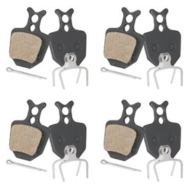 sourcing map 4set Disc Brake Pad 1.06" x 1.32" Semi-Metallic Bike Brake Pads with Spring and Pin for BB7 M355 M446 M640 Mountain Road Bikes, Black