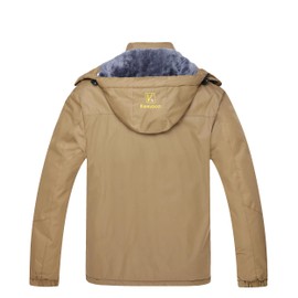 Keevoom Men's Winter Jackets Warm Ski Snow Coats Waterproof Hooded Raincoats Snowboarding Lined Windproof Windbreaker