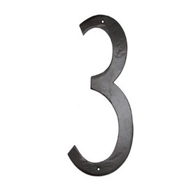 Montague Metal Products Standard Font Individual House Number, 3, 4-Inch
