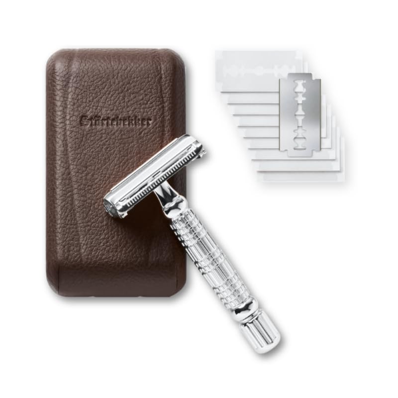 Störtebekker® premium shaving stand 'Hamburg' made of stainless steel in