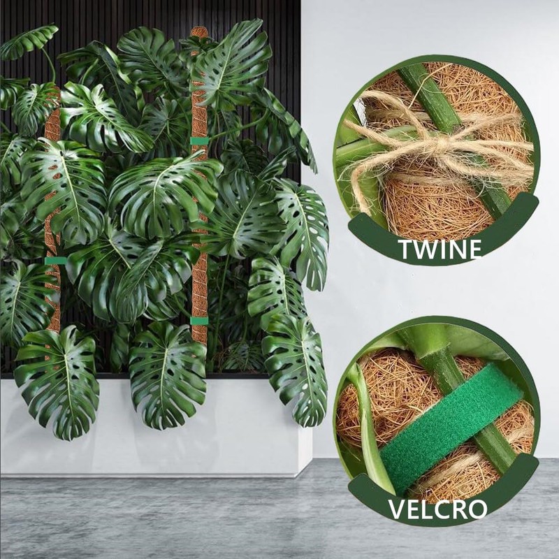 MAFONE 28 Inch Moss Pole, 2 Pack Bendable Moss Pole
