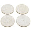 Carousel Home and Gifts Set of 4 Geometric Mandala Flower