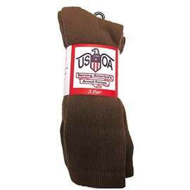 Men's Military Boot Socks COYOTE BROWN - 3 PAIR - MEDIUM