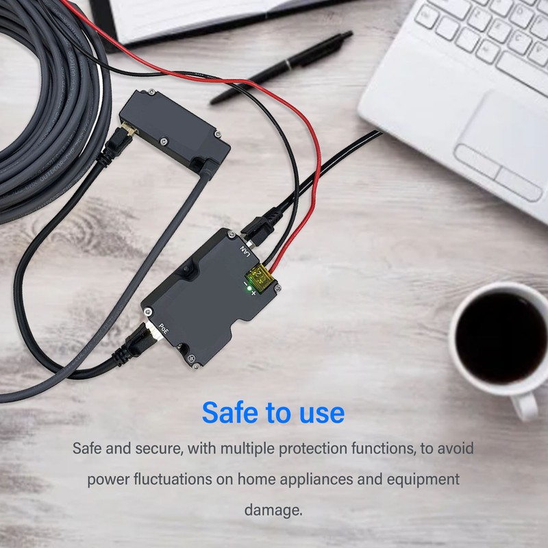 PoE Injector Efficient Power Supply Safe Replacement GigE Passive PoE
