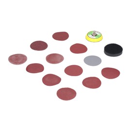 Kit de Discos de de Lija DM05601282, Discos de Lijado Redondos de 2 Pulgadas, LIJADORA Orbital Aleatoria con Almohadilla Abrasiva, de Lijado para Pulir, 122 Uds.