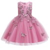 MYRISAM Little/Big Girls Butterflies Dress Princess Embroidery Birthday Pageant Wedding