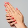 GLAMERMAID Press on Nails Oval,Reddish Orange Medium False Nails with