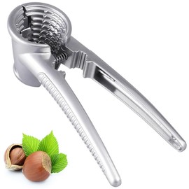 oujilet Nut Crackers Chestnut Opener Walnut Cracker Heavy Duty Shell Seafood Pecan Walnut Cracker Tool, Funnel Walnut Pliers, 17 cm, Metal Nut Cracker Tool for All Sorts of Nuts