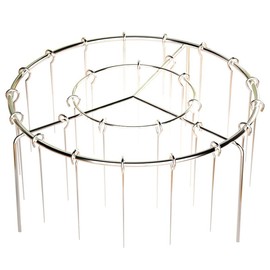 304 Stainless Steel Vertical Skewer Rack for Air Fryer & Oven - Universal Round Kebab Grill Stand with 24 Reusable Metal Skewers - BBQ Rotisserie Accessories for Meat, Vegetables, Shish Kebabs