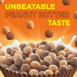 REESE'S PUFFS Breakfast Cereal, Chocolatey Peanut Butter Cereal, Large Size, 16.7 oz