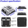 Gebildet 6-Way Fuse Holder, DC 12V-32V 150Amp Standard Fuse Block