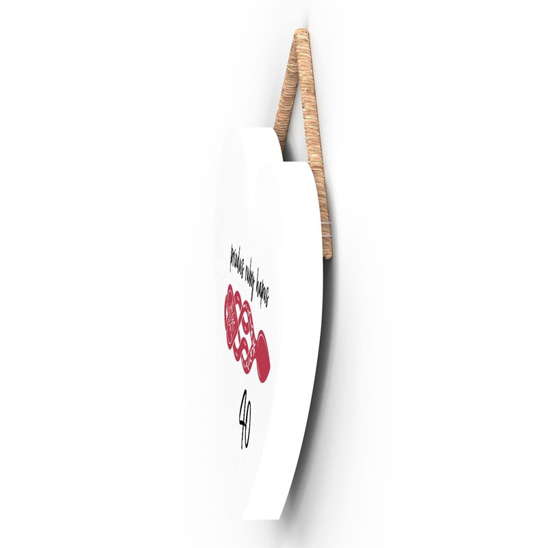 Global Designs 40Th Wedding Anniversary Welsh Love Spoon Wooden Heart