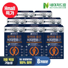 Nature Dream (현대Hmall)네이처드림 활력에 좋은 비타민B 콤플렉스 x 8박스 (총8개월분) (Nature Dream) Vitamin B Complex good for vitality x 8 boxes (total of 8 months supply)