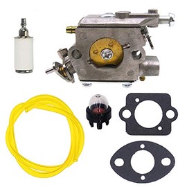 NIMTEK Carburetor For Husqvarna 584901401 Fits 525L 525LS 525LST 525ES 325HE3 325HE4 525RXT with Fuel Hose Primer Bulb