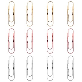 CENZICOM Stainless Steel Pen Clip Holder, 12 Pack, Universal Fit for Notebooks and Journals (70mm)