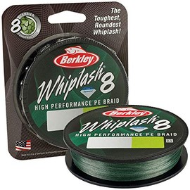 Berkley Whiplash 8 Braided Fishing Line - 100% Dyneema 8 Strand Braid for Saltwater and Freshwater Fishing