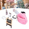 Dollhouse Backpack Set High Simulation Innovative Miniature Learning DIY School
