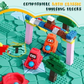 fygurso Road Builder Kids Logic Toys, Large Puzzle STEM Board Games, Educational Montessori Toys Birthday Gifts for Age 4-8 Year Old