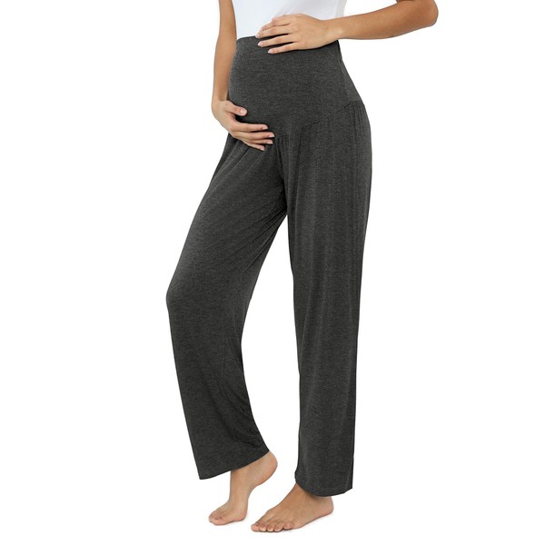 Maternity Sweatpants for Jogger Summer Pregnant Wide Leg Lounge Pants