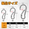 Go Pal GP05 Stainless Steel Spring Hooks, 1.6 inches (4