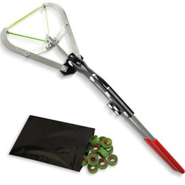 Extra Large Bander and Bands, Bull Banding Tools, for Big Livestock Cattle Large Sheep Goats, Including 1pc Extra Large Expander Plier and 24pcs Rings