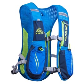 AONIJIE Running Hydration Vest Backpack for Women and Men Lightweight Trail Running Backpack 5.5L Blue