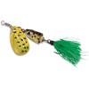 Vibrax Shallow Spinner 3/16 Black Chartreuse