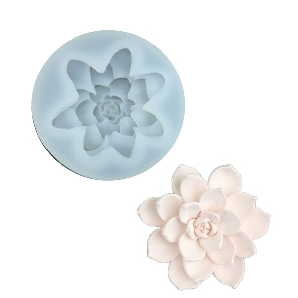 Vacatga Silicone Candle Moulds Clay Mould Crafts Molds Succulent Shape