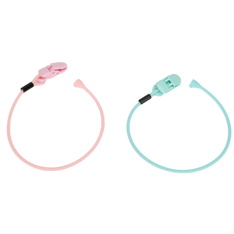 Hearing Aid Clips Pink Green Combination Set Portable Compact Flexible