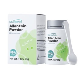 Sturelehub Allantoin Powder, 1 OZ 99.9% Purity, Cosmetic Grade, DIY Allantoin Emulsion, Allantoin Cream, Allantoin Lotion, Allantoin Masks, Allantoin Helps to Hydrate and Moisturize The Skin