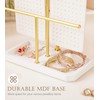 Homde Jewelry Stand Gold for Vanity: Elegant Space Saving Jewelry