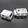 Waziaqoc 6PCS Blind Brackets, 2.5 Inch White Low Profile Box