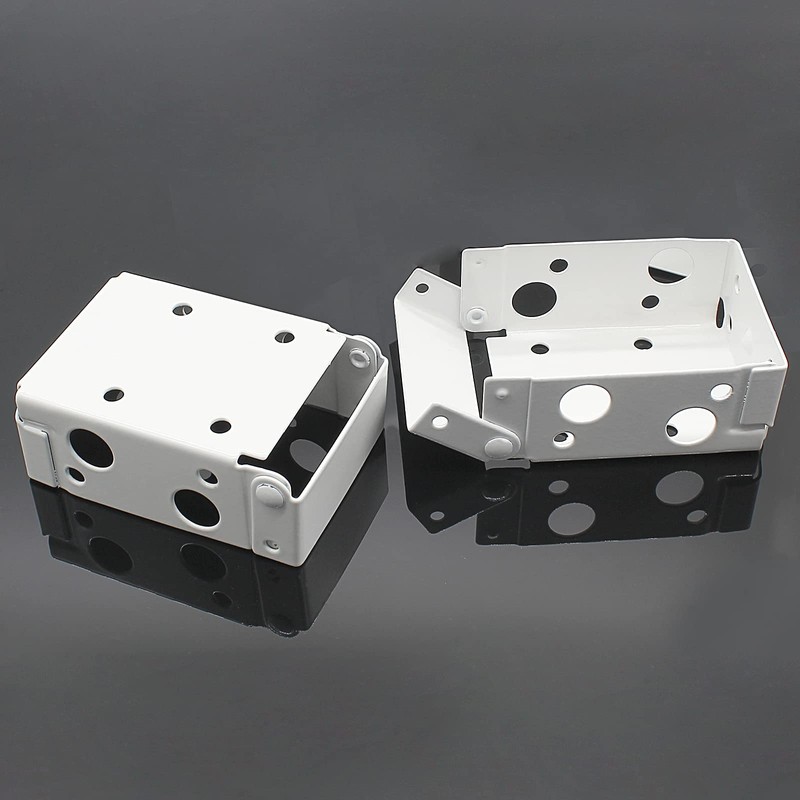 Waziaqoc 6PCS Blind Brackets, 2.5 Inch White Low Profile Box