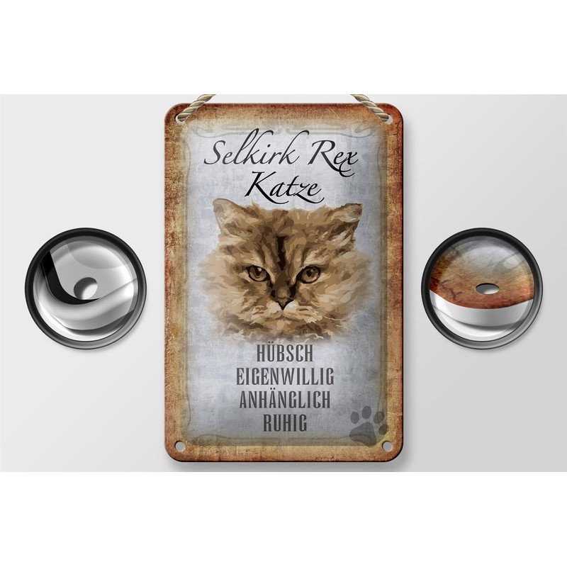 FEMER Tin Sign with Saying 12 x 18 cm Selkirk