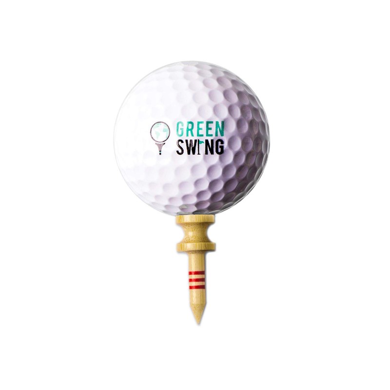Green Swing Bamboo Golf Tees 32mm | Strong Sustainable Biodegradable