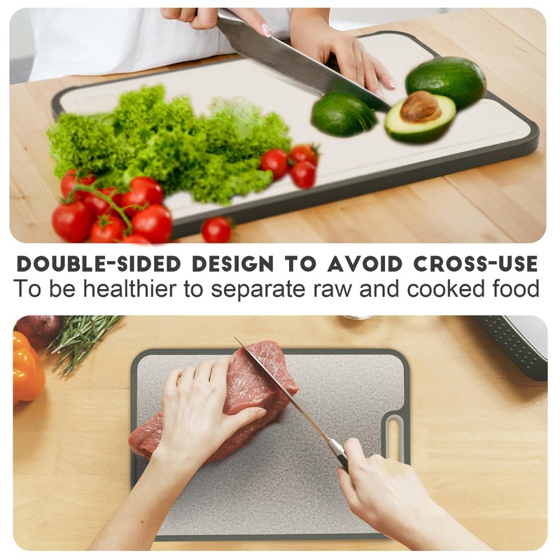 Titanium Cutting Board Double Sided Crystallization Cutting Boards for Kitchen