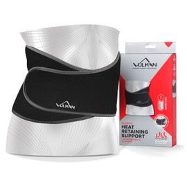 Vulkan Classic Back Support, One Size, Universal Fitting Lumbar Support Brace for Muscle Pain and Posing, Lower Back Belt for Lumbosacral Stability, Braces