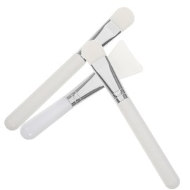Baluue 3pcs Mask Applicator Brush Handle Facial Mud Mask Tools Gentle for Easy Application for Travel and Hard Reach Areas