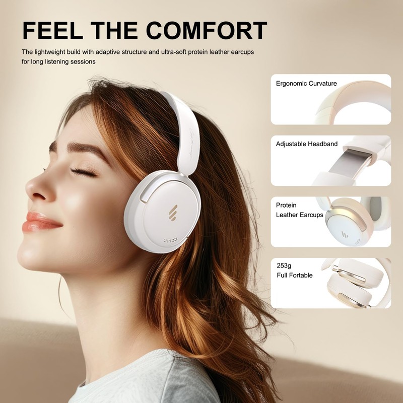 Edifier Atom Max 44dB Active Noise Cancelling Headphones Bluetooth 5.4