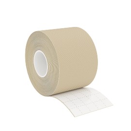 Deppiani Boobytape. Cinta para Busto de Algodón | 5 Metros | Cinta levanta busto para Vestidos de Fiesta o Blusas. Diseño 2 en 1 Cinta para Pechos y Pezonera Adhesiva. Boob Tape (Beige Claro, 1)