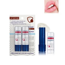 Lip Repair Lip Balm, 2 Moisturising Lip Balm Sticks Without Fragrances for Day and Night Lip Balm, Soothes Lip Care Balm Set for Repair Dry & Chapped Lips, 4.8 g x 2 Pieces