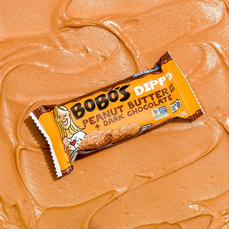 Bobo's Dipp’d Bars (30 ct Case) (Peanut Butter + Dark