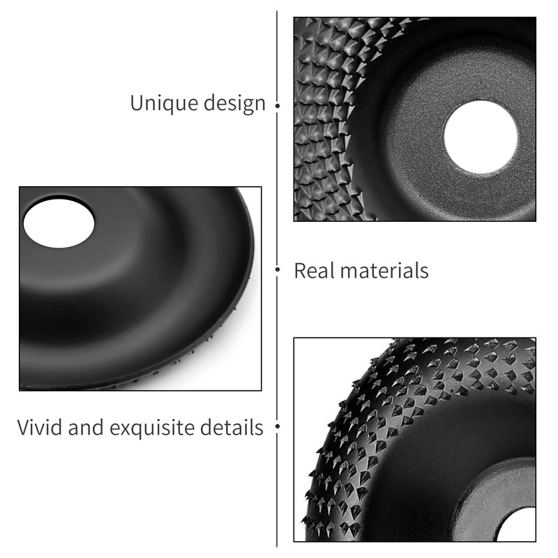 Pack of 2 Wooden Sanding Discs for Angle Grinders, 125