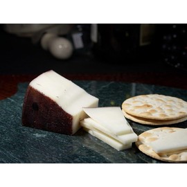 Mitica Spanish Drunken Goat Cheese, 1 x 5 lb Wheel, Semi-Soft, Infused with Doble Pasta Wine