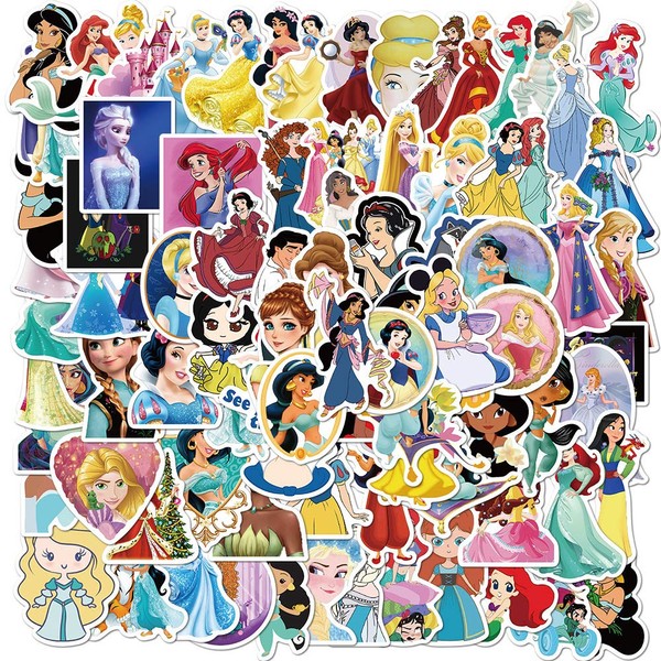 NEULEBEN Princess Stickers, Pack of 100 Cute Anime Stickers, VSCO