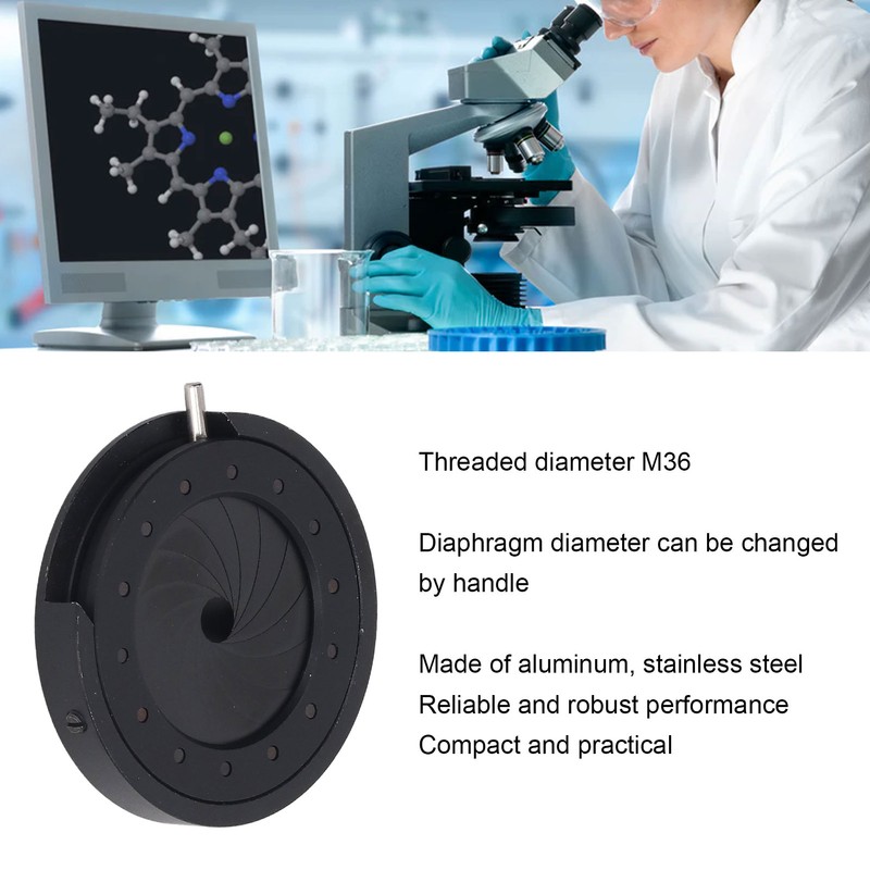 M36 Aperture Diaphragm 4.5‑25mm Bore Diameter Adjustable Camera Lens Iris