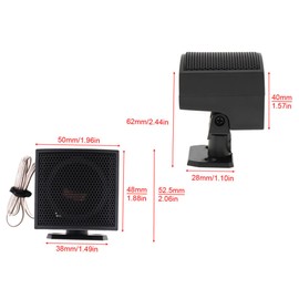 BUGUUYO 2Pcs High End Car Audio Dedicated Speaker Compact Automotive Loudspeakers with Film for Superior Sound Quality for Car Accessories and Music Enjoyment