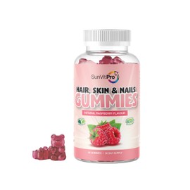 5,000µg Biotin Plant based Hair Skin and Nails Gummies, for Thicker Hair & Stronger Nails